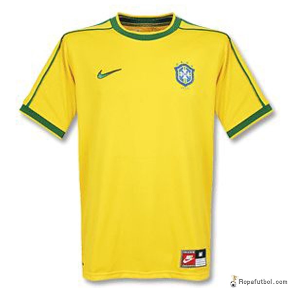 Camiseta Brasil Replica Primera Ropa Retro 1998